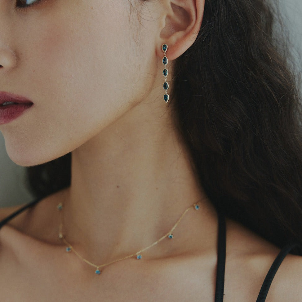 K10YG トパーズ Chain Necklace