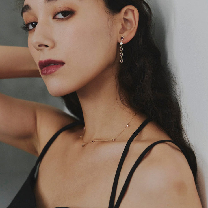 K10YG ロードライドガーネット Chain Necklace