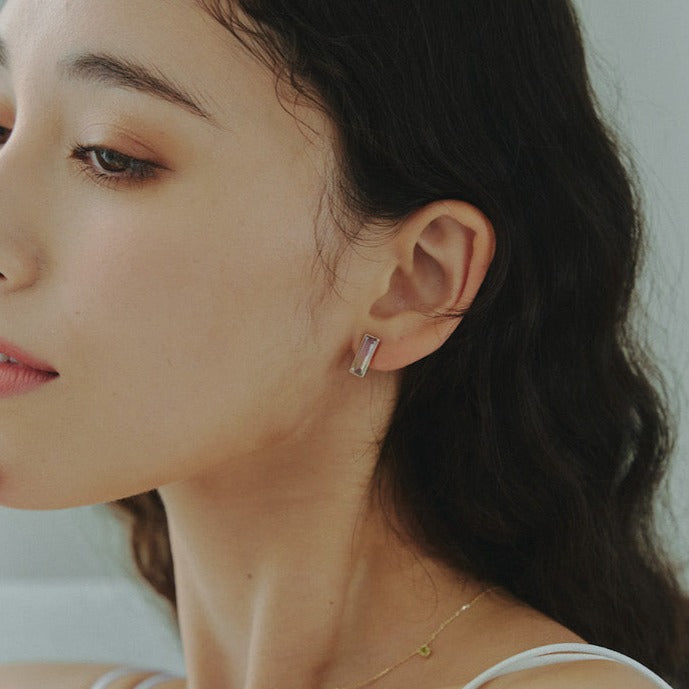 K10YG アメトリン Studs Pierced Earring