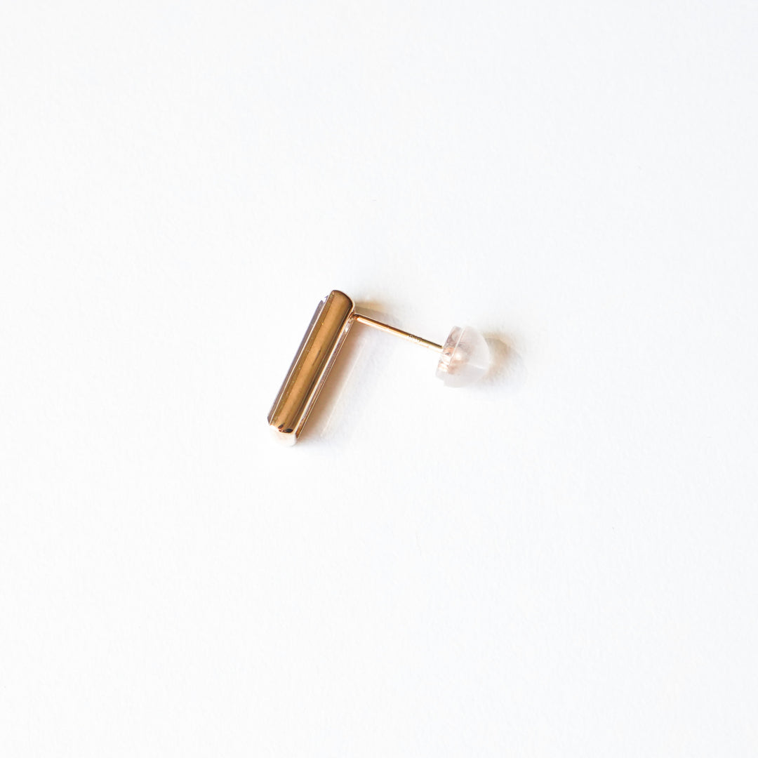 K10YG アメトリン Studs Pierced Earring