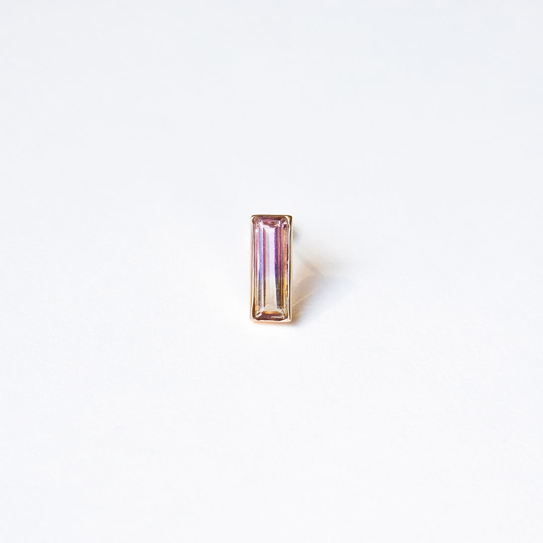 K10YG アメトリン Studs Pierced Earring