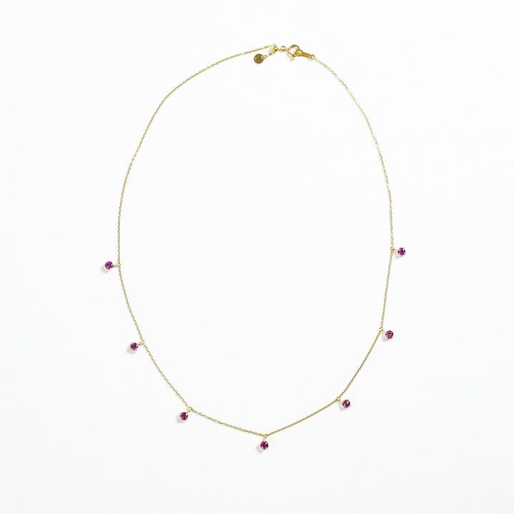 K10YG ロードライドガーネット Chain Necklace
