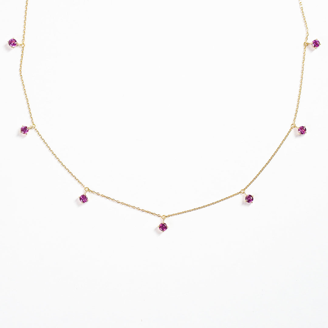 K10YG ロードライドガーネット Chain Necklace