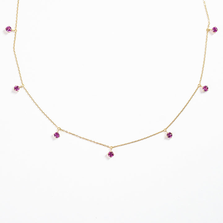 K10YG ロードライドガーネット Chain Necklace