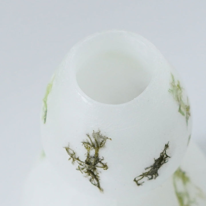 天然精油の香りを楽しめる 蝋素材のフラワーベース