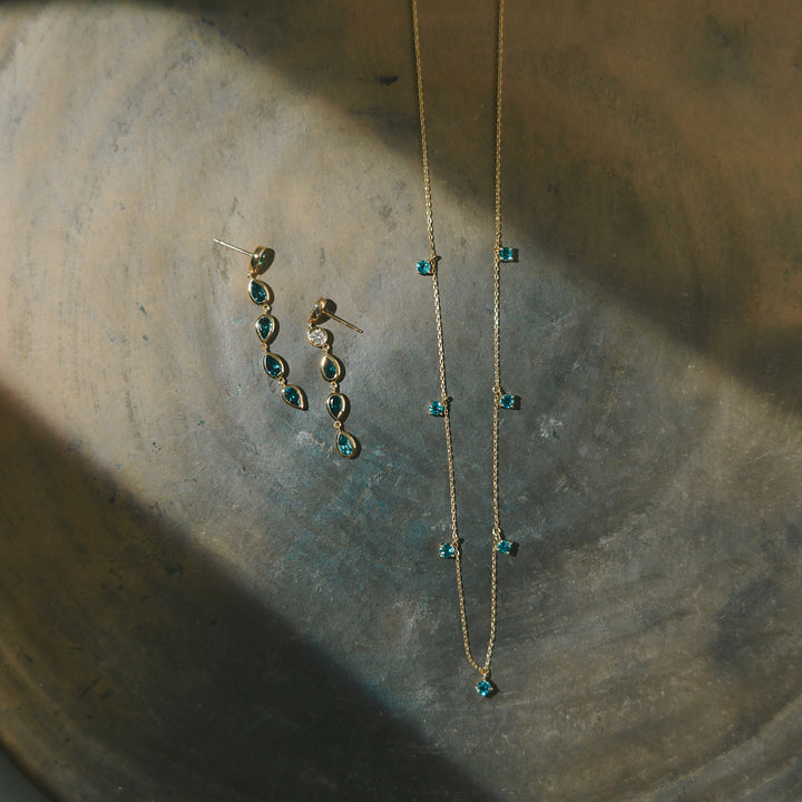K10YG トパーズ Chain Necklace