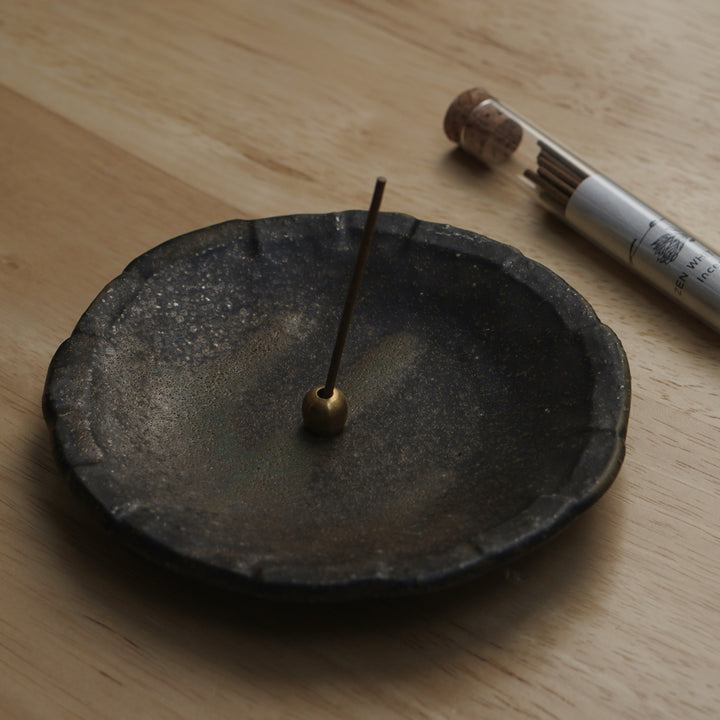 オーガニックホワイトセージ インセンス(20本)真鍮のお香立て付き