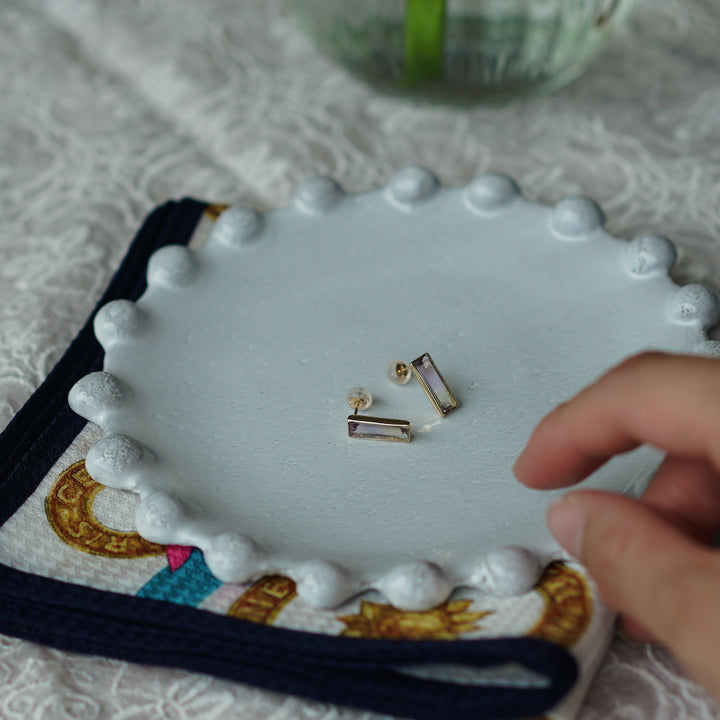 K10YG アメトリン Studs Pierced Earring