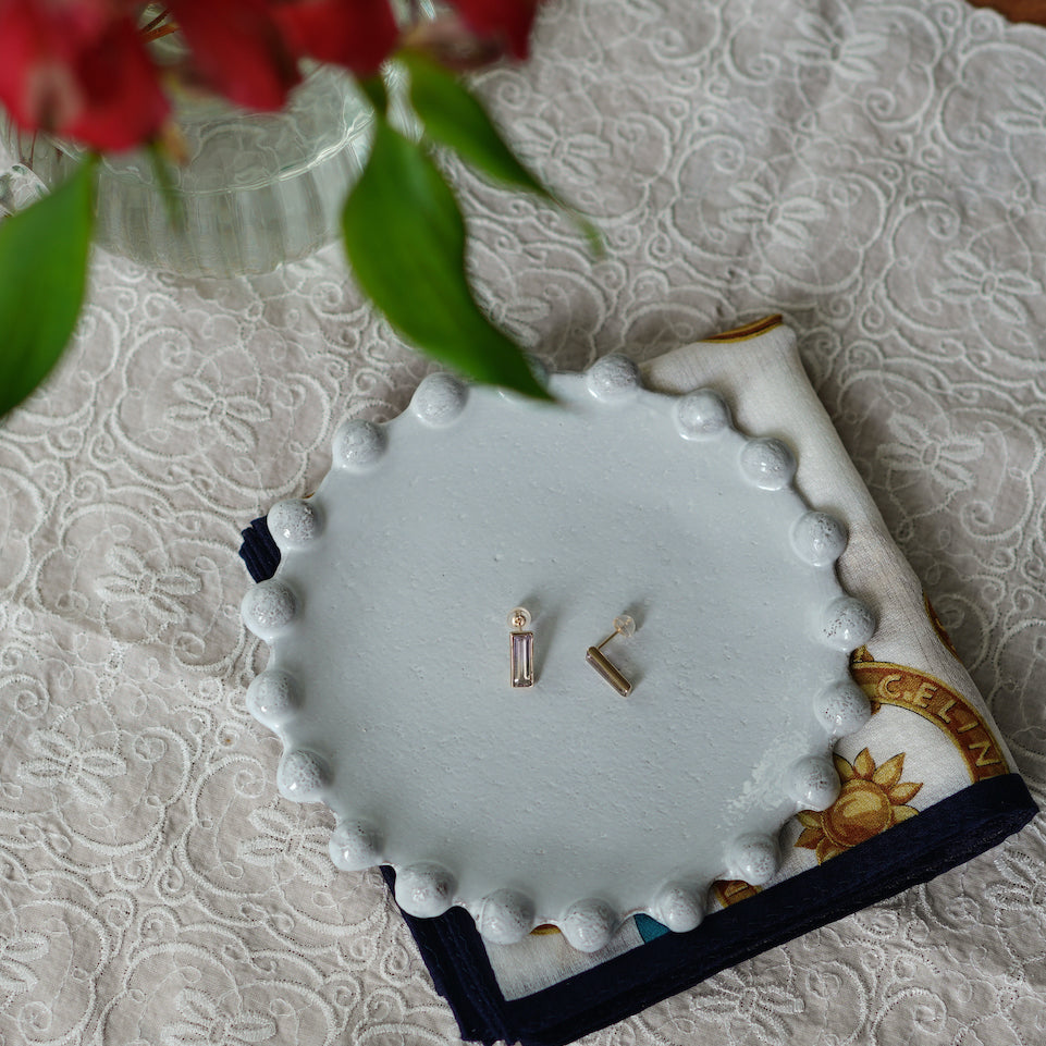 K10YG アメトリン Studs Pierced Earring