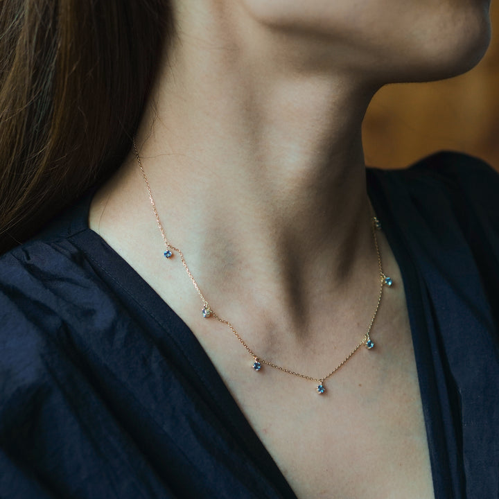 K10YG トパーズ Chain Necklace