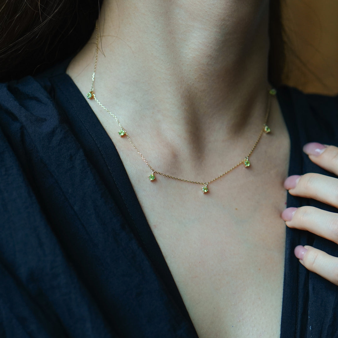 K10YG ペリドット Chain Necklace