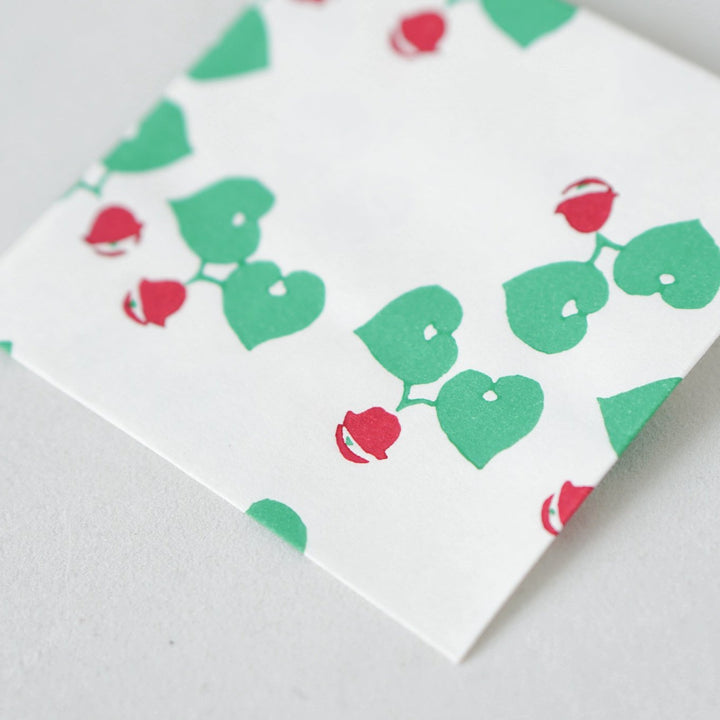 京版画のぽち袋&メッセージカード(ケーキ / 葵の音)