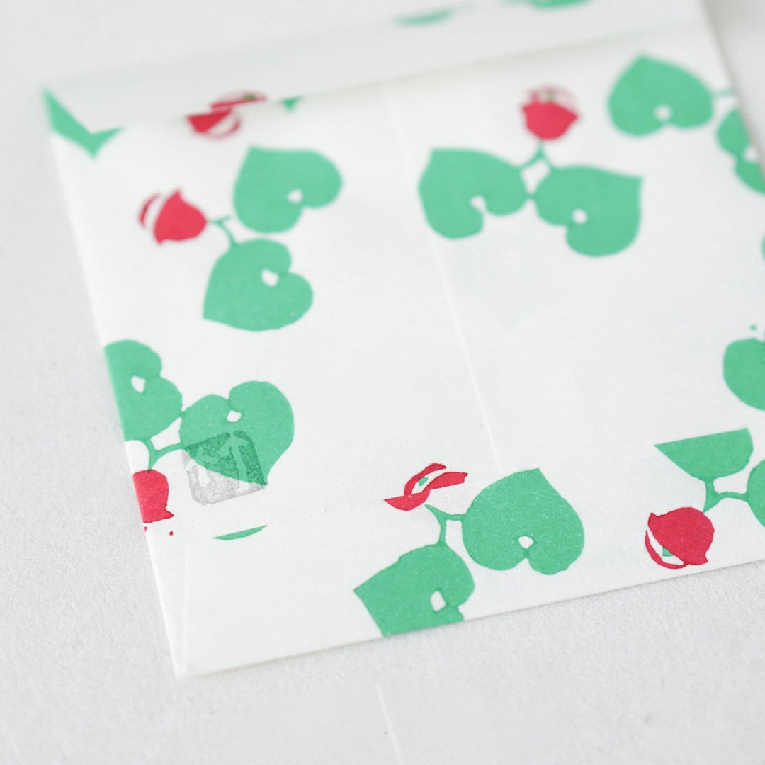 京版画のぽち袋&メッセージカード(ケーキ / 葵の音)