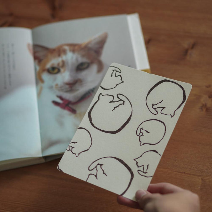 京版画のポストカード(ねこづくし / だるまづくし)