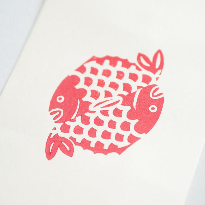 京版画のポストカード(雪車 / 日の鯛)