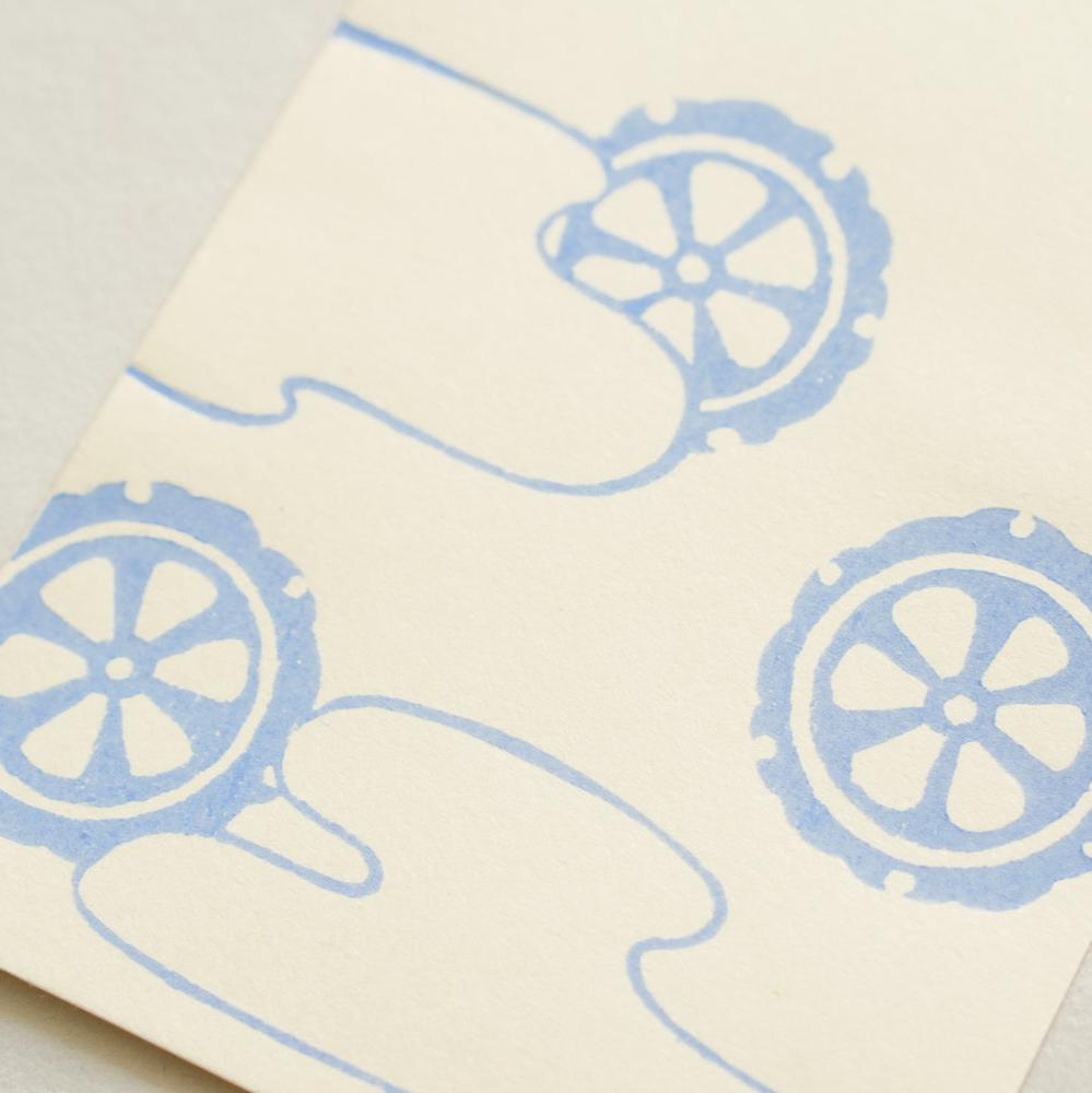 京版画のポストカード(雪車 / 日の鯛)