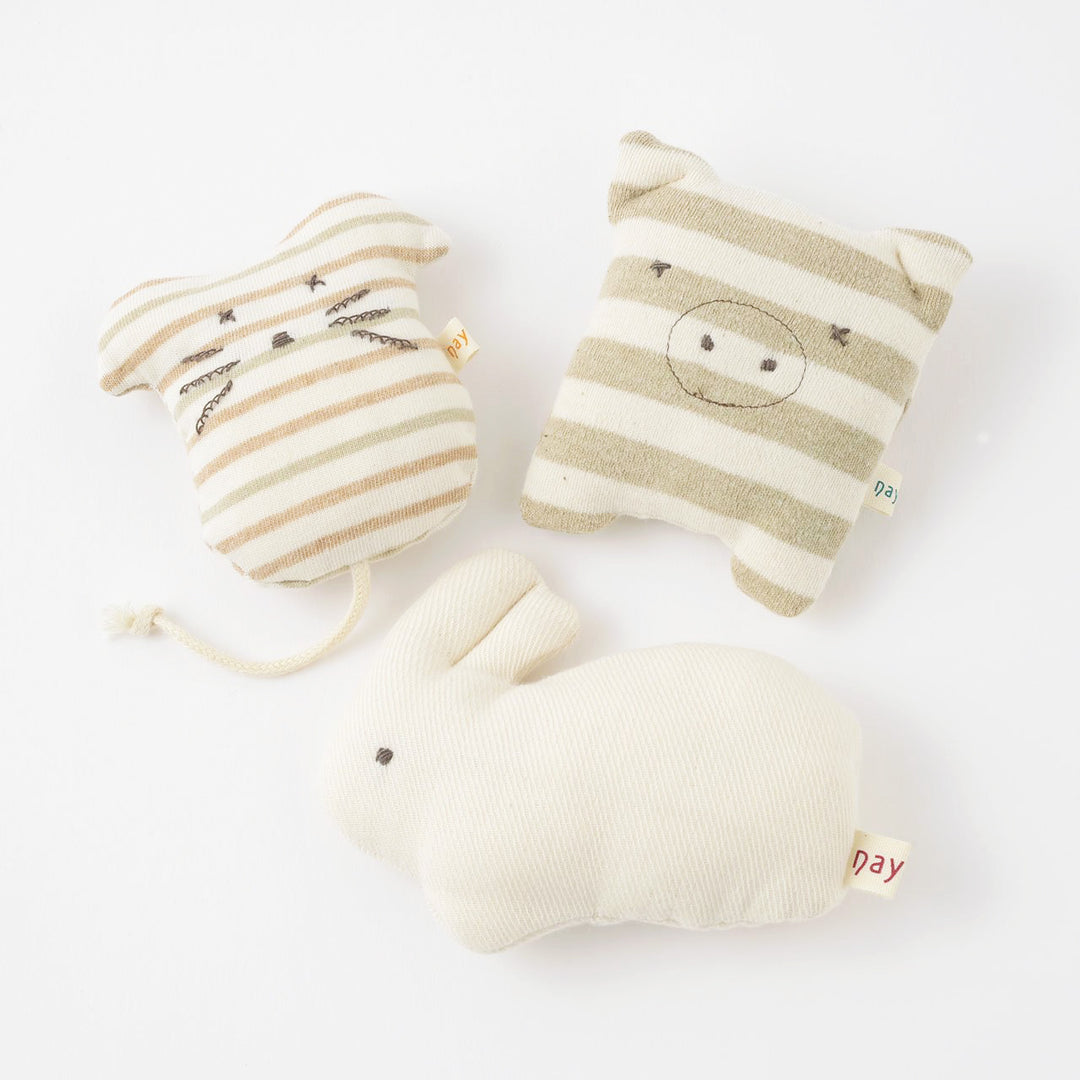 オーガニックコットンで作られた「ベビー用ぬいぐるみ」