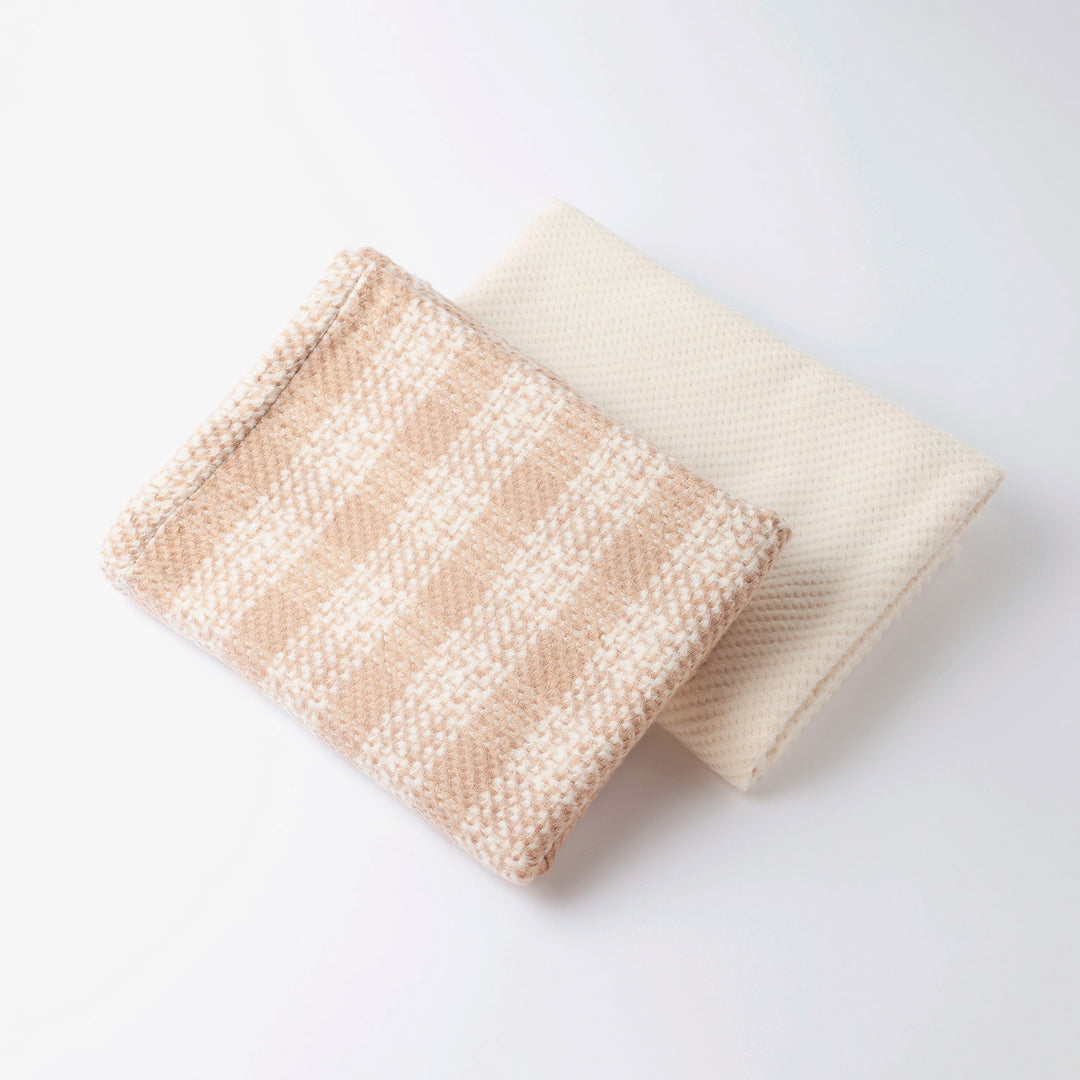 オーガニックコットンを使用したブランケット2種