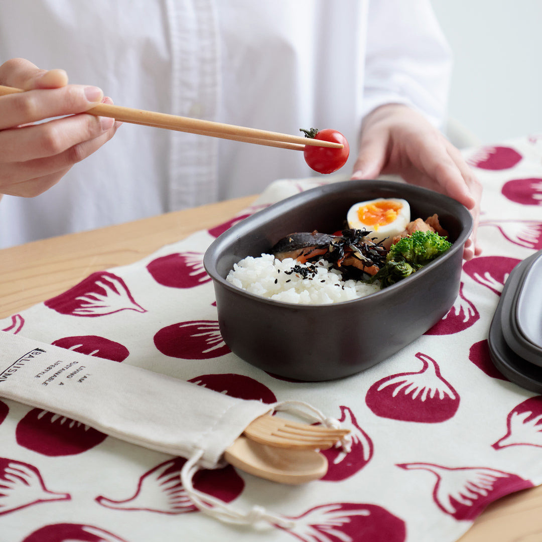 100%竹から作られたバンブーカトラリーセット