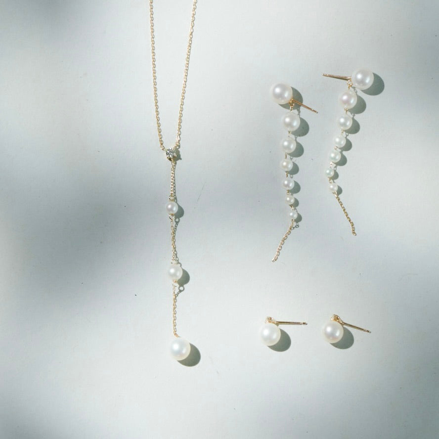 L0039-4 K10YG パール Necklace