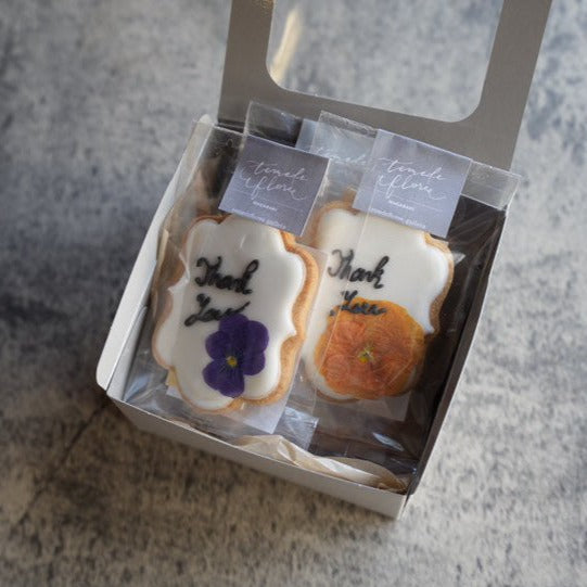 Thank youを贈る お花のアイシングクッキー 5枚セット – LILOCLE Thank youを贈る お花のアイシングクッキー 5枚セット – LILOCLE