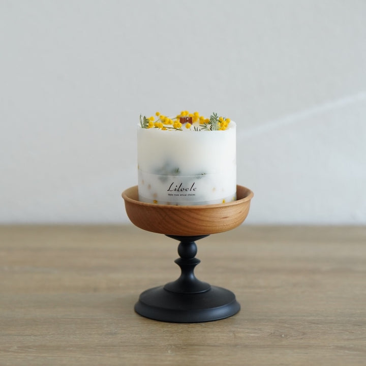 木の温もりある一輪挿しとキャンドルスタンド｜osio craft