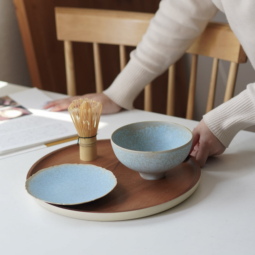 清水焼の抹茶碗（kiwakoto）