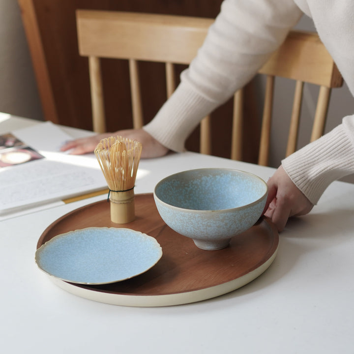 清水焼の抹茶碗（kiwakoto）
