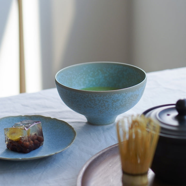 清水焼の抹茶碗（kiwakoto）