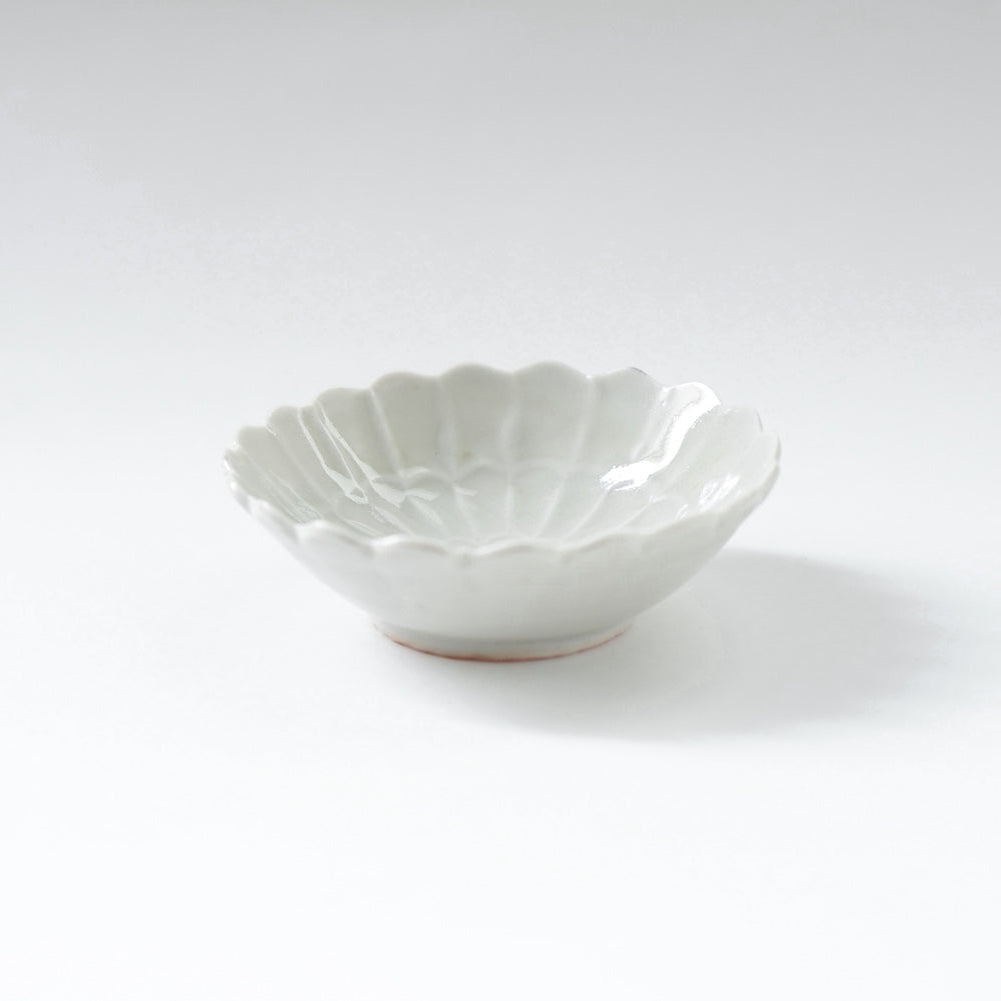 【訳あり】青と琥珀の菊小鉢