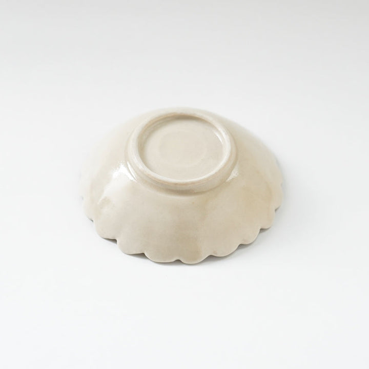 【訳あり】青と琥珀の菊小鉢