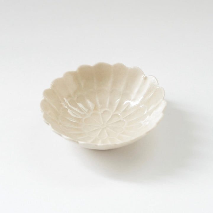 【訳あり】青と琥珀の菊小鉢