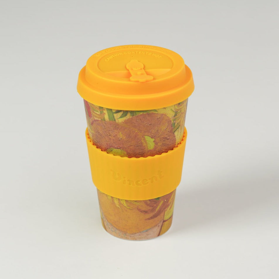 植物から生まれたタンブラーEcoffee Cup  -ヴァン・ゴッホ- Sunflowers